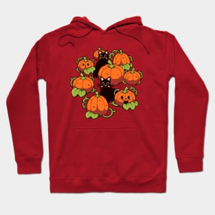 Cats and Pumpkins Kawaii Halloween by Tobe Fonseca Hoodie